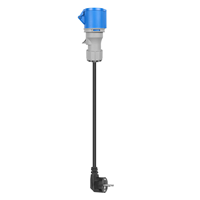 Nouvel adaptateur de chargeur EV 32A bleu CEE vers Schuko, câble Type 2, prise de sortie 3 pôles 2 broches