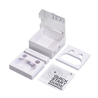 Cartón de embalaje de papel electrónico personalizado para auriculares y auriculares inalámbricos cartón corrugado con laminación mate de ventana transparente
