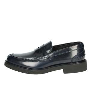 Mocasines Gino Tagli para Hombre, Modelo 652, Color Azul Micro, Estilo Náutico - Product Image 1