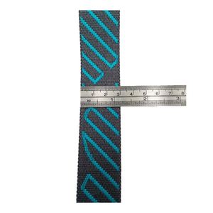 สายสะท้อนแสงเรืองแสง พิมพ์ลายด้วยความร้อน โลโก้ตามสั่ง ขนาดเลือกได้ สายรัดไนลอน อุปกรณ์ตกแต่งเสื้อผ้าแบบกำหนดเอง พิมพ์ลาย - Product Image 2