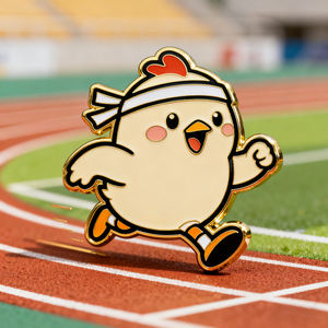 Broche en métal personnalisée, badge nominatif personnalisé, épingles à revers, logo, émail doux pailleté, fabricant d'épingles en émail dur, épingles personnalisées - Product Image 1