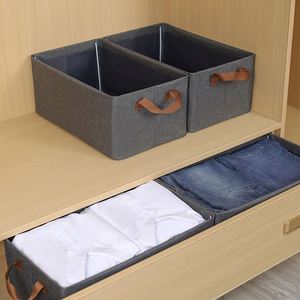 Cajas de Almacenamiento para el Hogar, Organizador de Ropa Plegable de Tela, Organizador de Cajones para Armario, para Camisas, Pantalones y Jeans - Product Image 6
