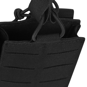Pochette utilitaire en polyester noire amovible et détachable pour gilet tactique Artex, porte-chargeur, équipement de défense personnel - Product Image 5