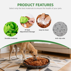 Matras pemberi makan anjing, alas mencari makan hewan peliharaan, alas Snuffle untuk latihan bau dan makan lambat - Product Image 4