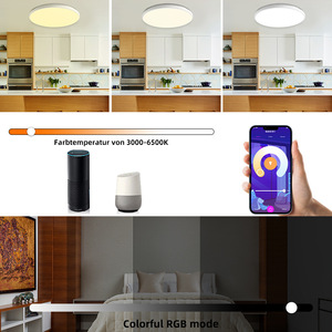 24W Graffiti Ứng Dụng Wifi Thông Minh RGB Trần Ánh Sáng Alexa Bằng Giọng Nói Google <span class=keywords><strong>Bluetooth</strong></span> 7 Màu Trần Ánh Sáng Đối Với Trang Chủ - Product Image 6