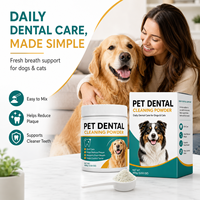 Poudre dentaire efficace pour chiens pour des dents plus propres, réhydratation améliorée par des probiotiques pour la santé buccale, qualité standard HACCP 3,53 oz