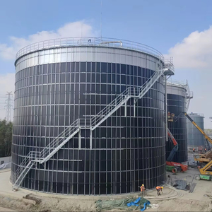 シューマンタンク17.08m * 15.47m黒色鋼耐腐食ボルトタンク2年間水処理機械嫌気性 - Product Image 1