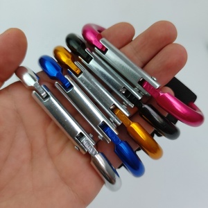 Açık EDC kamp yürüyüş büyük büyük büyük Metal çanta tutucu taşıma kolu ile alüminyum D şekil karabina kol - Product Image 4