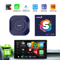 Carlinkit Android 13 Tbox Boîte vidéo Android pour voiture Adaptateur TV Youtub Carplay Dongle Boîte Android pour voitures 8Go 128Go Ai Box Qualcomm