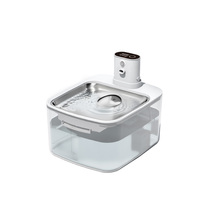 Fontaine à eau sans fil pour chat ChongxinIOT, 3,2 L, alimentée par batterie, filtre à 5 étapes, 3 modes, plateau en acier inoxydable 304