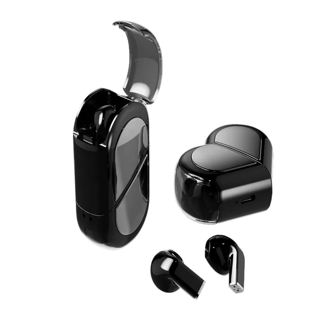 Cute Heart K520 Wireless Earphones, Instant 144 Languages Translation, 5.3 ANC Hi-Fi Earbud with LED Power Light