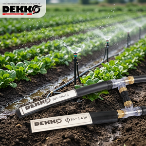 Tubería de Riego Agrícola DEKKO LDPE 16x1.2, Flexible, Negra, Redonda, 2m de Longitud, Estándar ISO/DIN para Riego Agrícola - Product Image 1