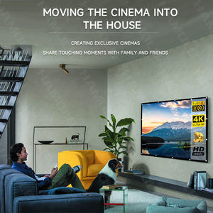 Pantalla de proyector plegable Simple Hamolb 16:9 cortina antiluz de Metal reflectante para proyector YG300 <span class=keywords><strong>XGIMI</strong></span> <span class=keywords><strong>HALO</strong></span> Mogo Xiaomi DLP - Product Image 4