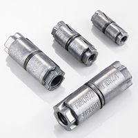 Ancres de fixation en alliage de zinc à double expansion 1/4x1-1/4, plaquées zinc, résistance à la cisaillement de 5000 lb pour maçonnerie, béton, brique
