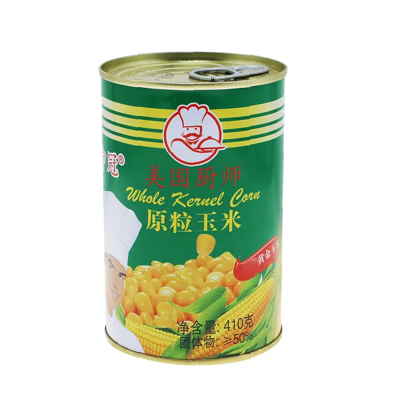 Shen Guan American Chef Raw Corn 410g*24 Canned Salad Corn Branded Millet Juice Ingredients