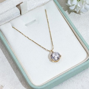 Bijoux fins Collier de luxe MSN-893 Chaîne en or 18 carats 3,1 CT D VVS2 Collier en diamant rond de taille ronde cultivé en laboratoire - Product Image 3