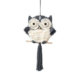Atrapasueños de Estilo Contemporáneo, Tapiz de Macramé de Algodón con Búhos, Decoración de Pared Hecha a Mano con Borlas, Ecológico, Lavable, Estilo Bohemio para el Hogar - Product Image 2