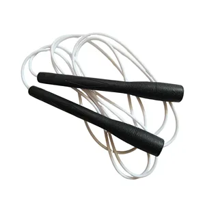 4 colors lightweight comfortable thicken foam fitness exercise training pvc steel speed weighted skip jump rope