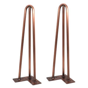 산업 복고풍 머리핀 테이블 다리 28 인치 블랙 연철 책상 다리 4 세트 커피 테이블에 적합한 산업 디자인 - Product Image 3