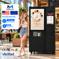 Distributeur automatique de café pour l'Europe, l'Amérique du Nord et l'Amérique du Sud, écran 21,5 pouces, multiples méthodes de paiement pour les revendeurs