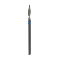 Foret à ongles professionnel en diamant – Sharp Flame XL 2,1 mm, grain bleu pour l'élimination des cuticules |   Premium |   Formule Profi