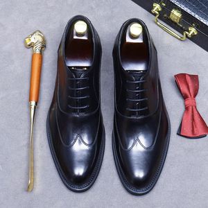 Zapatos de Vestir Formales para Hombre con Parte Superior de Cuero, Estilo Oxford Hechos a Mano, Zapatos de Novio para Boda, Zapatos Casuales de Tacón Alto para Hombre - Product Image 4
