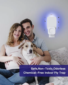 Piège à mouches d'intérieur (1 appareil + 5 cartes à colle) Piège à moucherons collant pour mouches, mouches à fruits, mites - Product Image 6