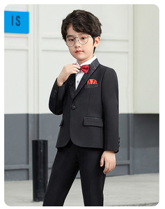 Venta al por mayor Blanco Negro Boy Kid Traje <span class=keywords><strong>DE</strong></span> BODA Conjunto <span class=keywords><strong>de</strong></span> traje <span class=keywords><strong>de</strong></span> <span class=keywords><strong>primera</strong></span> comunión - Product Image 3