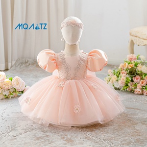 Abito da Principessa in Tulle Floreale per Bambine, Abbigliamento Estivo per Bambini, Vestito per Feste di Compleanno, Design Elegante per Occasioni Speciali - Product Image 2