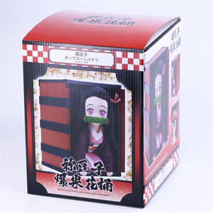 22CM cacciatrice di demoni: Kimetsu No Yaiba <span class=keywords><strong>Kamado</strong></span> <span class=keywords><strong>Nezuko</strong></span> in scatola di Popcorn Anime giocattolo in PVC - Product Image 4