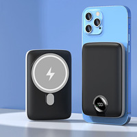 Mode nouveau design 10000mAh charge sans fil Power Bank chargeur magnétique pour IP 14 13