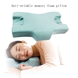 Oreiller ergonomique en mousse à mémoire de forme, anti-rides, soutien pour le sommeil sur le côté, lifting du visage, soin anti-âge de la peau, design respirant, antistatique - Product Image 2