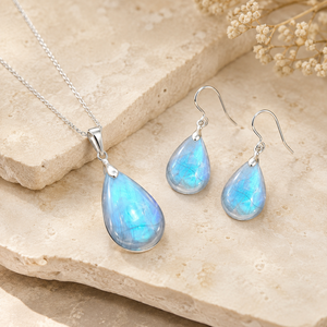 Fashion Handmade Rutayl Gem Silver <b>Jewellery</b> <b>Set</b> Natural Gemstone <b>Ladies</b> Necklace Earring For Reseller - Product Image 4