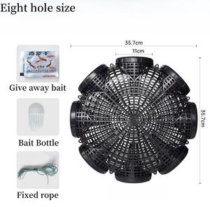 Offre Spéciale Portable Outdoor River Lake Fishing Bait Cage Piège à poissons poreux durable - Product Image 5