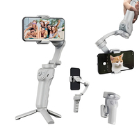 Stabilisateur de cardan intelligent 3 axes tendance avec suivi IA du visage et trépied portable