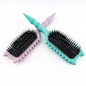 Cepillo para el Cabello con Orejas de Gato Adorable, con Mango de Paja de Trigo, Múltiples Colores, Diseño Moderno para Desenredar y Peinar, Uso Doméstico - Product Image 6