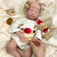 Poupée Bébé Reborn Fille en Silicone Ultra Doux de 20 Pouces, Corps Entier, Jouet Réaliste à Personnaliser avec Bouche Articulée et Sucette pour Collectionneurs