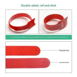Attaches-câbles réutilisables à boucles auto-agrippantes, largeur 12 mm, longueur 200 mm, sangles Velcro ajustables pour la gestion des câbles de serveurs de centre de données - Product Image 4
