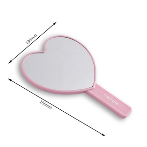 ABS <b>Plastic</b> Type Silkscreen Printing Logo Heart Shape Single Side Mirror - Product Image 5