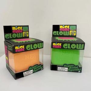 Newly Nice <b>Cube</b> Squishy Fluorescent <b>Glowing</b> Nice Ice <b>Cube</b> Needo Squishy Toys Need Ohhs Stress <b>Cube</b> Decompression Squeeze Toy - Product Image 2