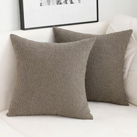 2025 nouveauté maison décorative canapé housse de coussin INS Style plusieurs Options de couleur géométrique doux fausse fourrure taie d'oreiller