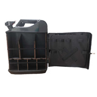 Nouveau shaker à cocktails en métal et bois durable, mini bar portable, accessoire de bar de camping, style américain, logo personnalisé en couleur