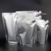 Impression personnalisée bouche Oblique 1l 1,5 l Smoothie liquide jus bière boisson sac en plastique Stand Up pochette à bec en aluminium