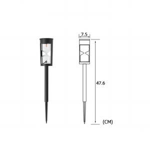 Nouvelle Arrivée Prix de Gros Lampe Solaire de Jardin Couleur Chaude Étanche IP65 en Polysilicium Piquet Solaire Lampes de Paysage Lanterne de Jardin - Product Image 2