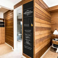 Papel Adhesivo para Pared con Diseño de Pizarra, Vinilo Removible TAKSDAI, Papel Tapiz Autoadhesivo con Efecto Pizarra