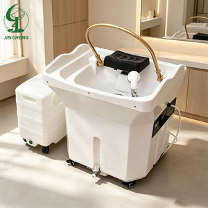 JINCHENG - Lavacabezas de Plástico Multifuncional Moderno para Salón de Belleza, Duradero y Portátil - Product Image 1