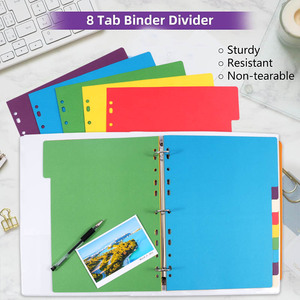 Foska Hochwertige Schreibwaren A4-Größe 5/6/10/12 Register Mehrfarbig Sanft Blätternde Index-Papierordner-Trennblätter - Product Image 6