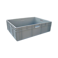 Caisse en plastique ventilée et empilable de 800*600*230 mm pour fruits et légumes, logistique de la chaîne du froid mondiale, écologique, légère et durable