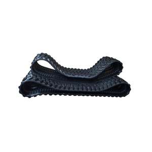Chenilles d'excavatrice HongWang en caoutchouc naturel, finition lisse, noir/argent, 180x72x40-42 - Product Image 4
