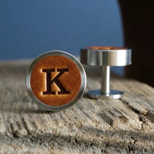 Gemelos de punta de cuero personalizados para hombre, ropa, botón, regalo de moda - Product Image 2